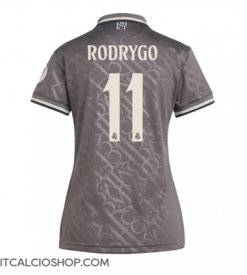 Real Madrid Rodrygo Goes #11 Terza Maglia Femmina 2024-25 Manica Corta